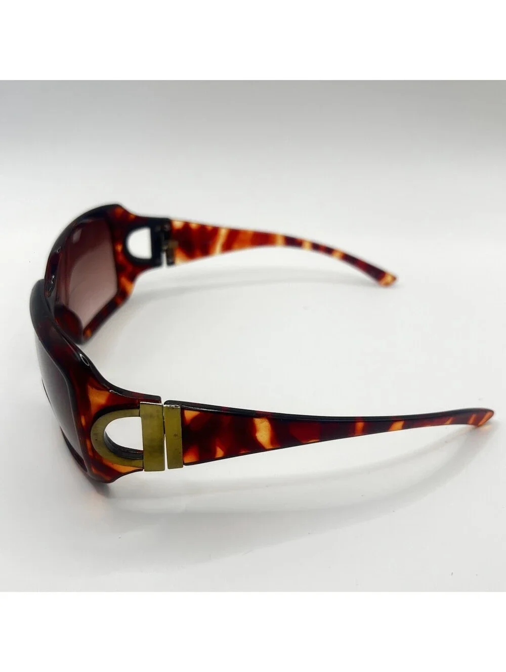 Vintage Style Tortoiseshell Bifocal Reading Sunglasses +2.00 | Gold Side Detail